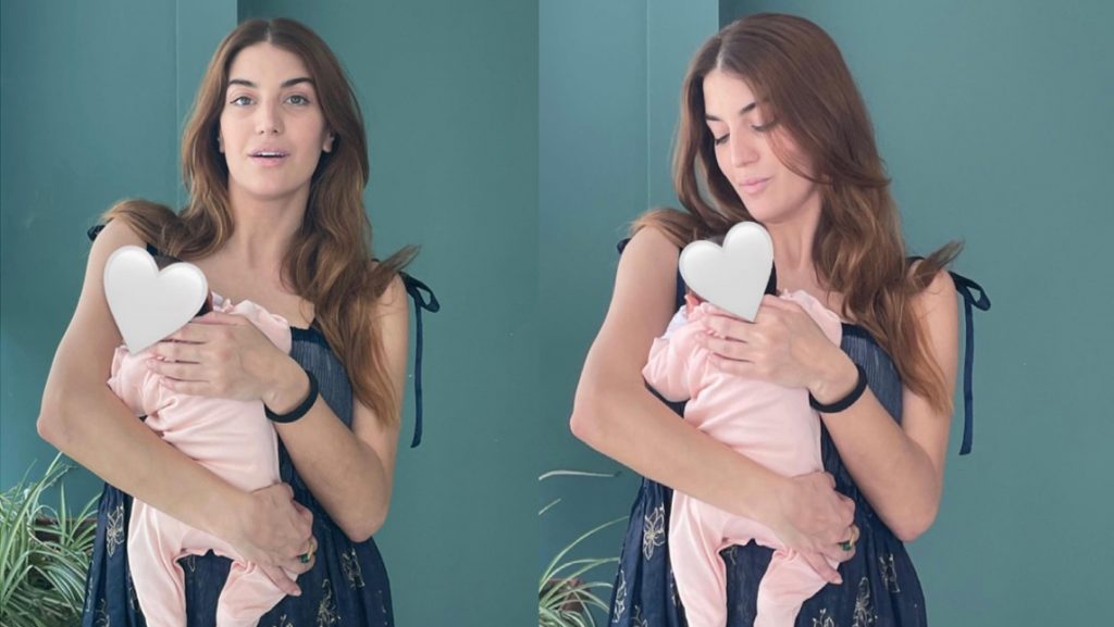 ფოტო: ანკა ვასაძე თავის პატარა გოგონასთან ერთად