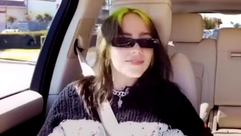 ბილი აილიში ცნობილ კარაოკე-გადაცემაში გიორგი ქებურიას სათვალით გამოჩნდა