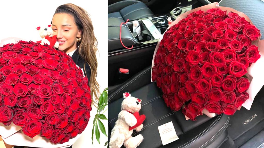 ნუცა ბუზალაძემ დიდი ვარდების თაიგული მიიღო: „შენს სილამაზესთან შედარებით ეს ვარდები წვეთია ოკეანეში“